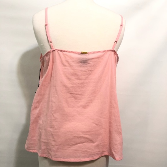 Tahari pajama pink tank top  L NWT cotton - Picture 6 of 11
